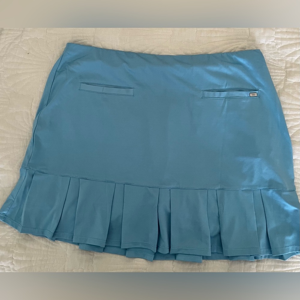 Tail Blue Pleated Hem Golf Skirt